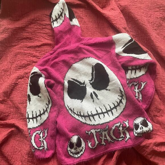 TEJIDOS RUMINAHUI Jack Skellington Hoodie Pink - Picture 3 of 15